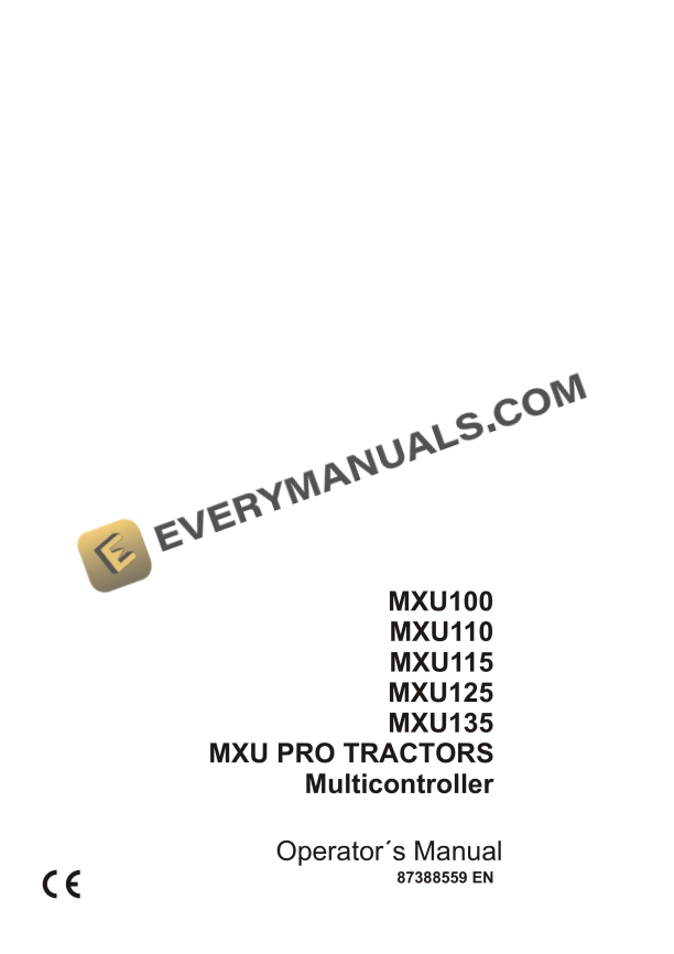 case mxu100 mxu110 mxu115 mxu125 mxu135 mxu pro tractors multicontroller operator manual 87388559 1