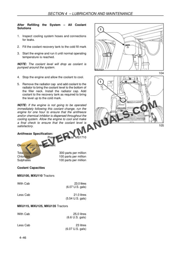 Case MXU100, MXU110, MXU115, MXU125, MXU135 Tractor Operator Manual 6-36212 PDF 7 Case MXU100, MXU110, MXU115, MXU125, MXU135 Tractor Operator Manual 6-36212 PDF - Image 5