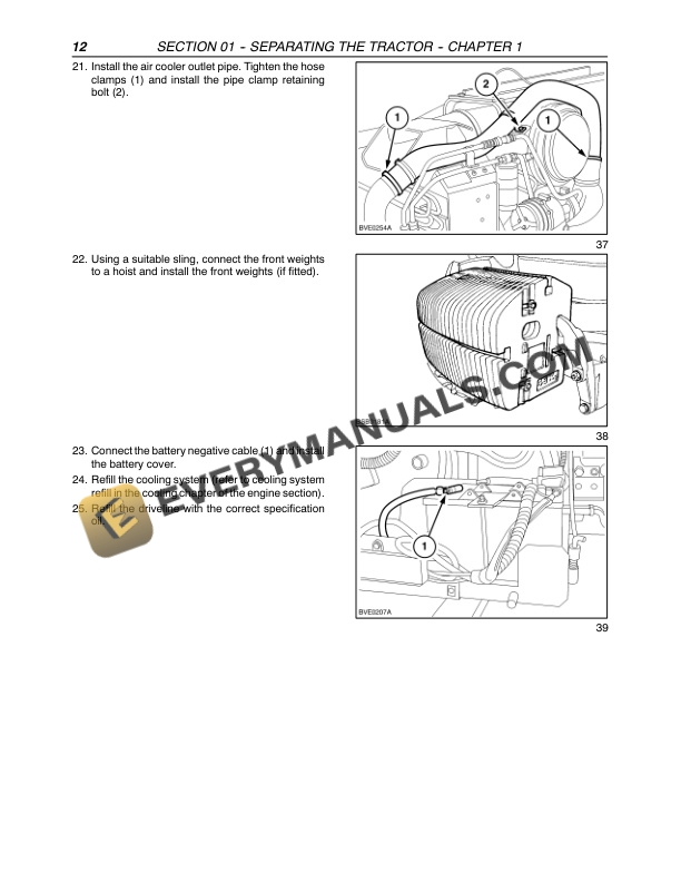 Case MXU100, MXU110, MXU115, MXU125, MXU135 Tractor Repair Manual 87520738-3