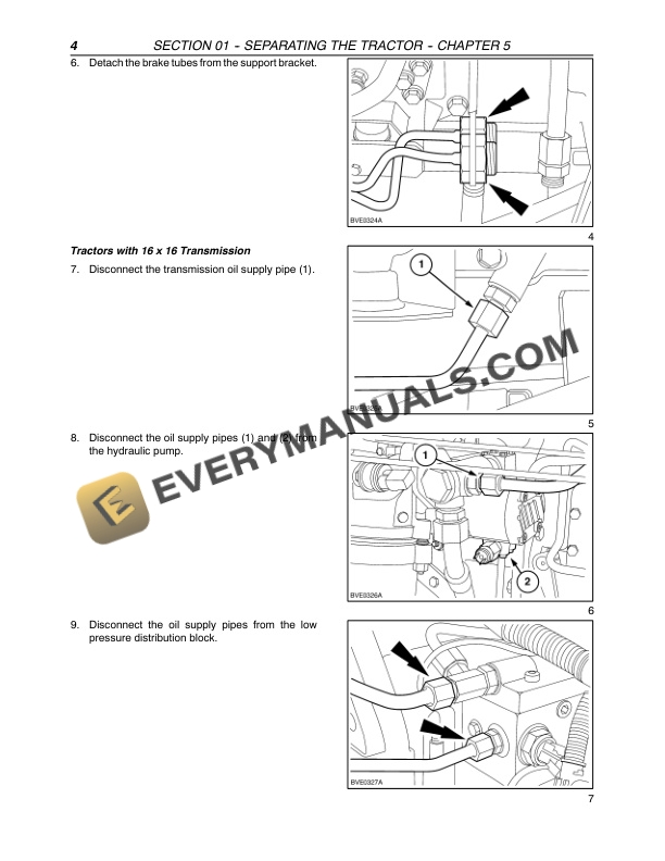 Case MXU100, MXU110, MXU115, MXU125, MXU135 Tractor Repair Manual 87520738-5