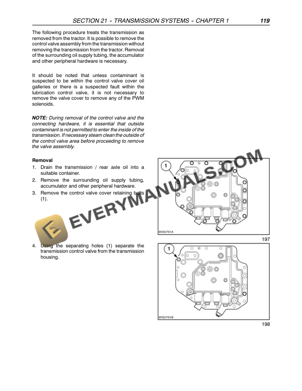 Case MXU100, MXU110, MXU115, MXU125, MXU135 Tractor Repair Manual 87520740-3