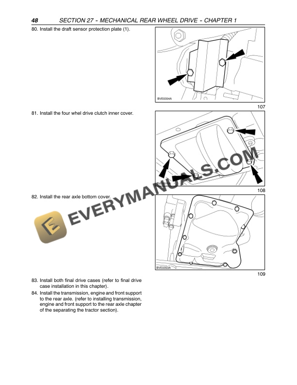 Case MXU100, MXU110, MXU115, MXU125, MXU135 Tractor Repair Manual 87520742-2