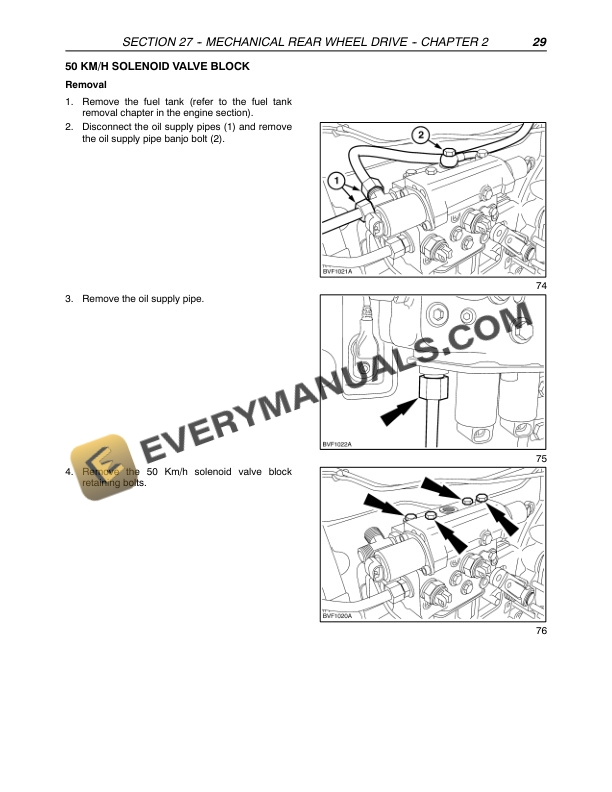 Case MXU100, MXU110, MXU115, MXU125, MXU135 Tractor Repair Manual 87520742-3
