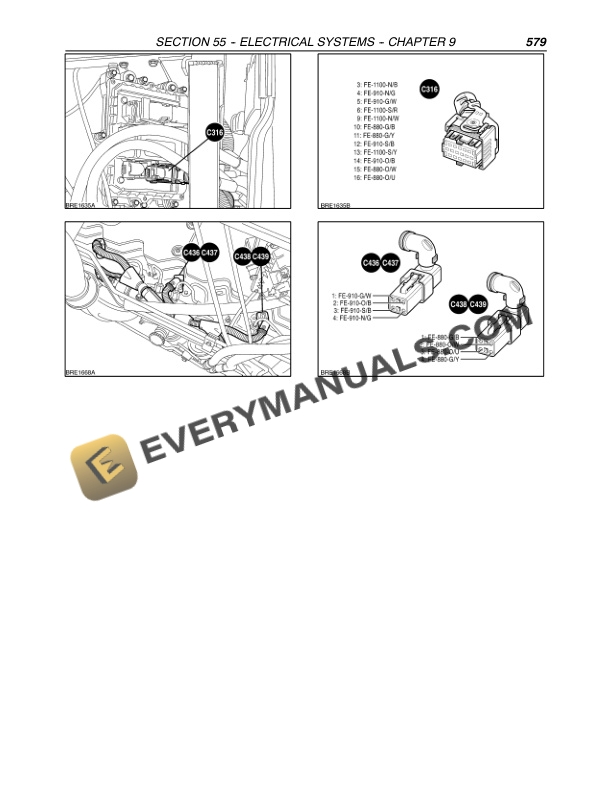Case MXU100, MXU110, MXU115, MXU125, MXU135 Tractor Repair Manual 87520751-3