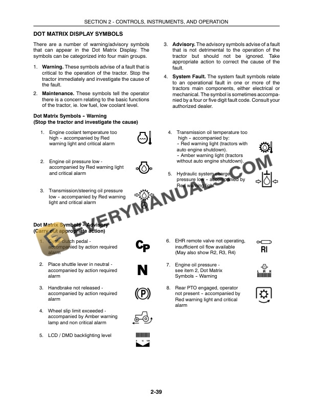 Case MXU100, MXU110, MXU115, MXU125, MXU135 Tractors Limited Model Operator Manual 82999248-2