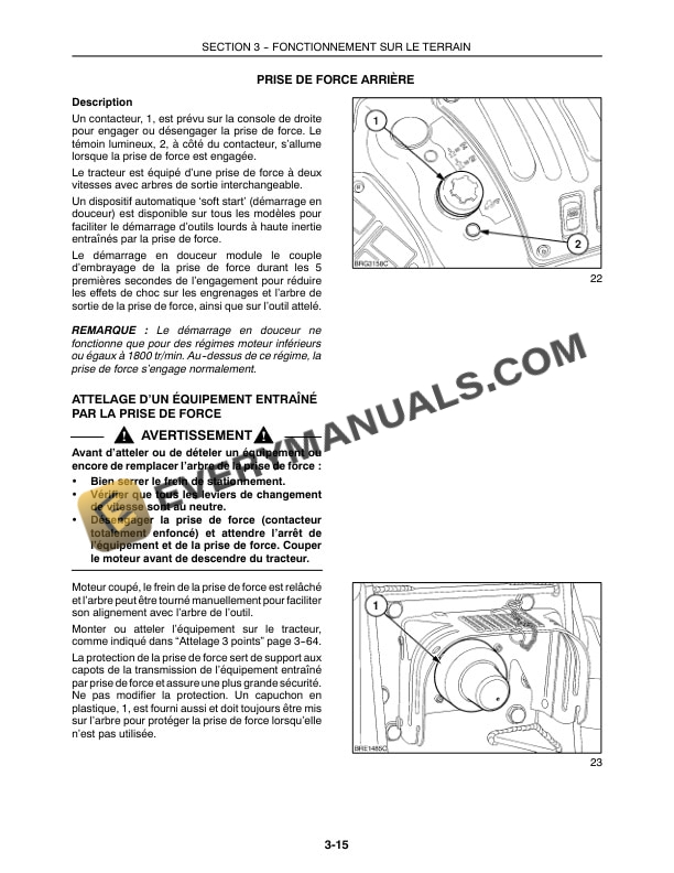 Case MXU100, MXU110, MXU115, MXU125, MXU135 Tractors Limited Model Operator Manual 82999250 FR-3