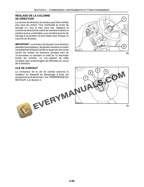 Case MXU115, MXU130 Tractor Operator Manual 82999220 FR-2