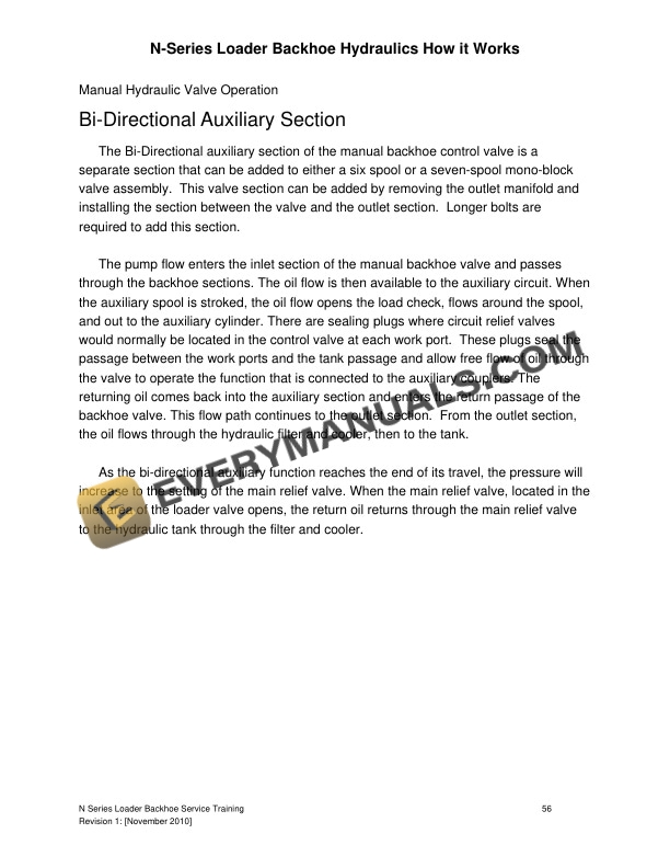 Case N Series Loader Backhoe Hydraulic System Service Training-3