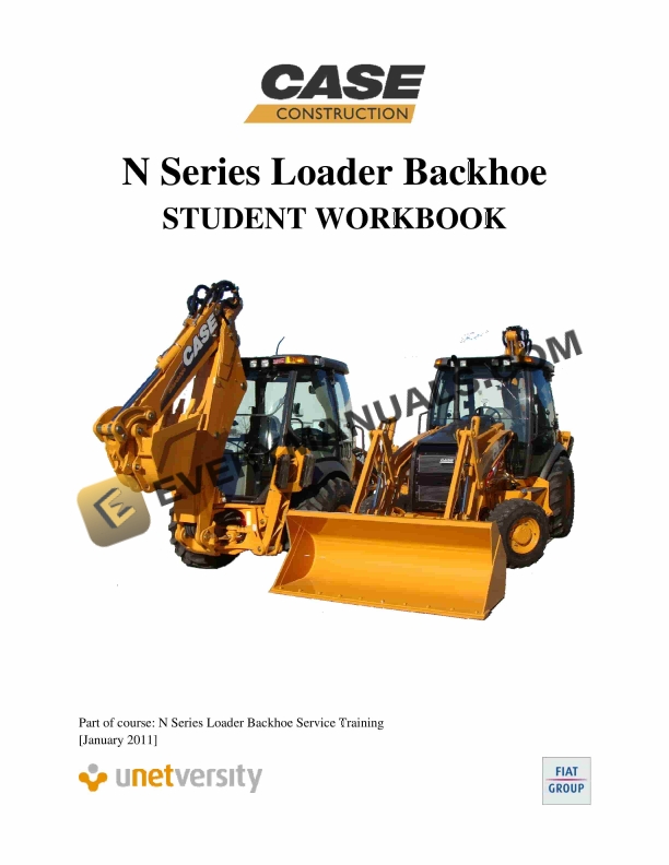 Case N Series Loader Backhoe Student Workbook Service Training PDF