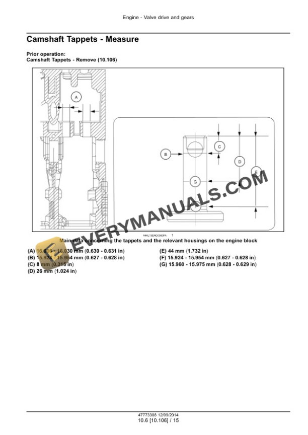 Case NEF Tier 0 Engine Service Manual 47773308-3