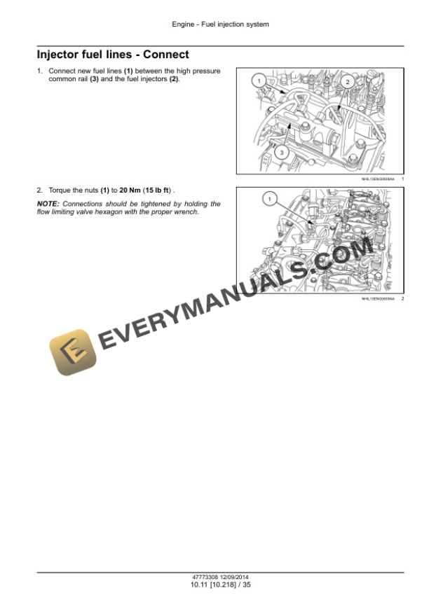 Case NEF Tier 0 Engine Service Manual 47773308-4