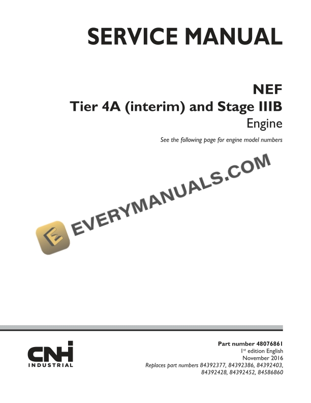 case nef tier 4a interim and stage iiib engine service manual 48076861 1
