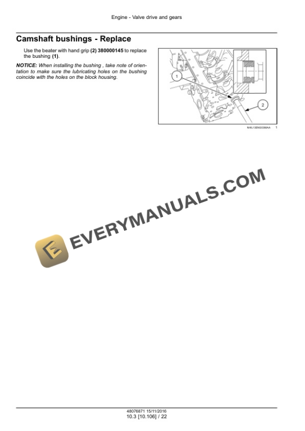 Case NEF Tier 4B (Final) and Stage IV Engine Service Manual 48076871-2