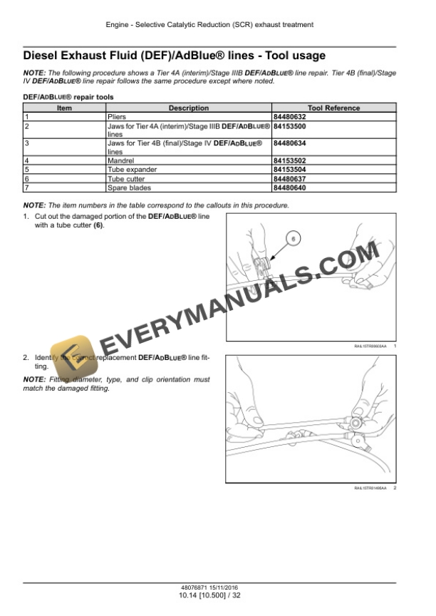 Case NEF Tier 4B (Final) and Stage IV Engine Service Manual 48076871-4