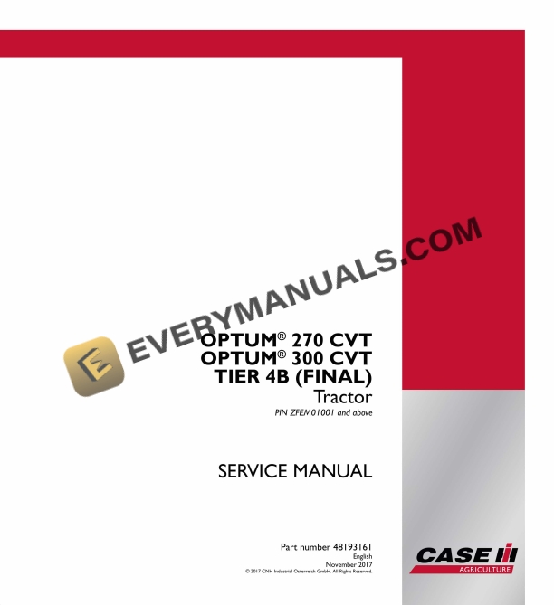 case optum 270 cvt 300 cvt tier 4b final tractor service manual 48193161 1
