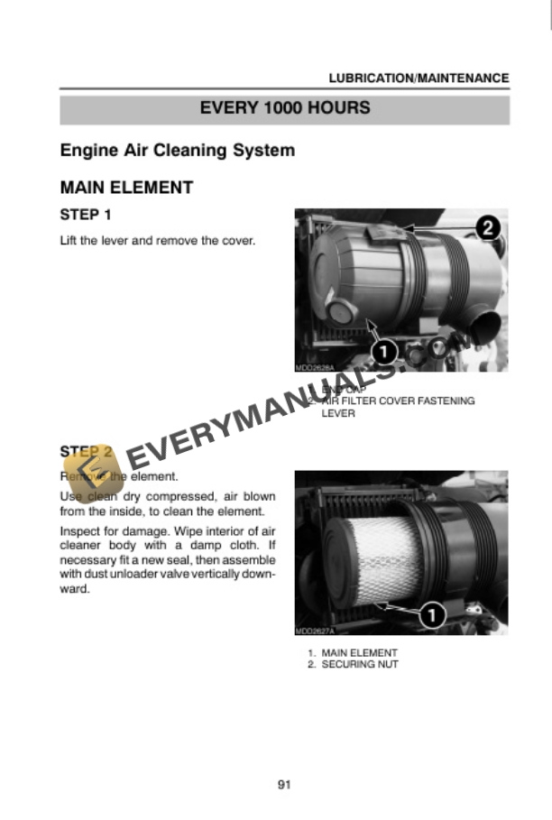 Case PJ55, PJ65, PJ75 Tractor Operator Manual 6-61420-5