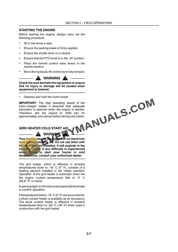 Case Puma 115, 125, 140, 155 Tractor Operator Manual 87742273-3