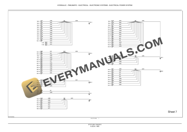 Case Puma 115, 125, 140, 155 Tractor with, without Multicontroller Service Manual 84410744-4
