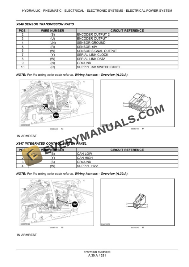 Case Puma 115, 125, 140, 155 Tractor with, without Multicontroller Service Manual 84410746-4