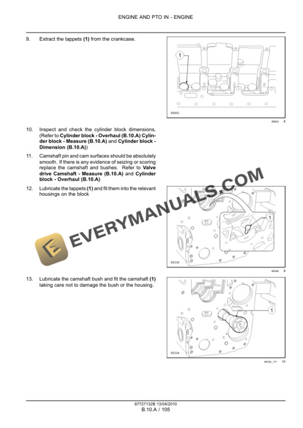 Case Puma 115, 125, 140, 155 Tractor with, without Multicontroller Service Manual 84410748-3