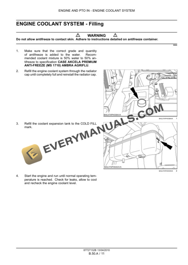 Case Puma 115, 125, 140, 155 Tractor with, without Multicontroller Service Manual 84410748-5