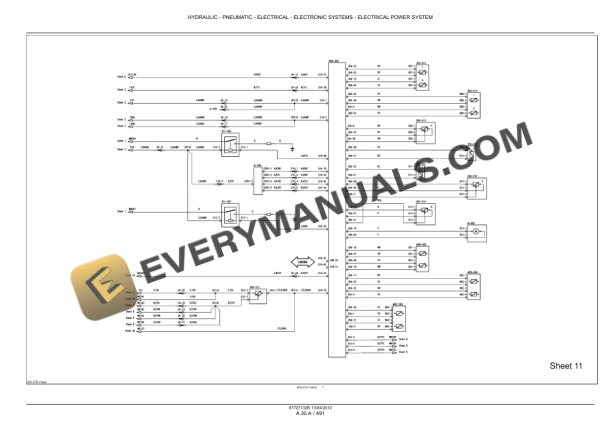 Case Puma 115, 125, 140, 155 Tractor with, without Multicontroller Service Manual 87727132BNA-2