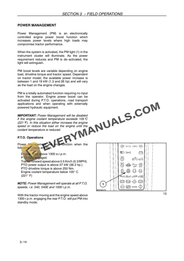 Case Puma?125,?140,?155 Tractor Operator Manual 84273449-3