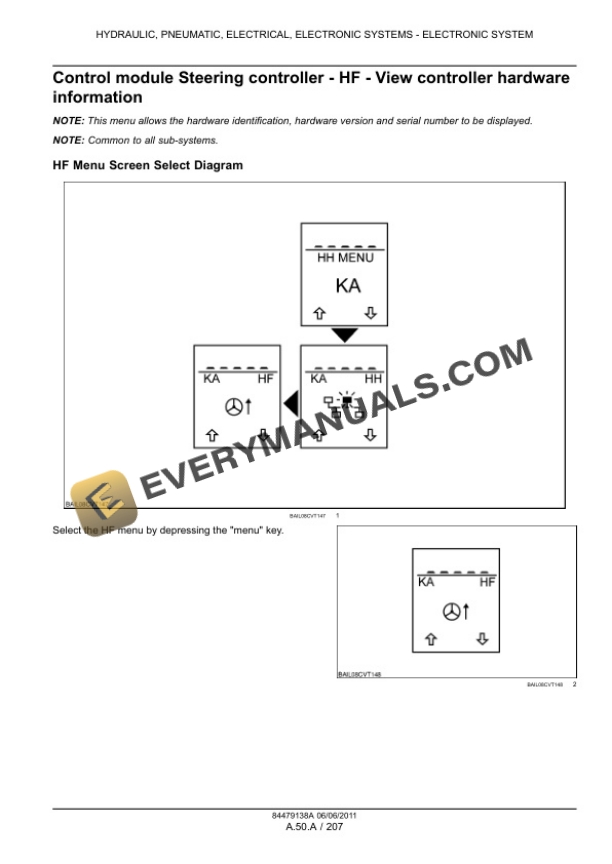 Case Puma 130, 130 CVT, 145, 145 CVT, 160, 160 CVT Tier 4 Tractor Service Manual 84479138A-3