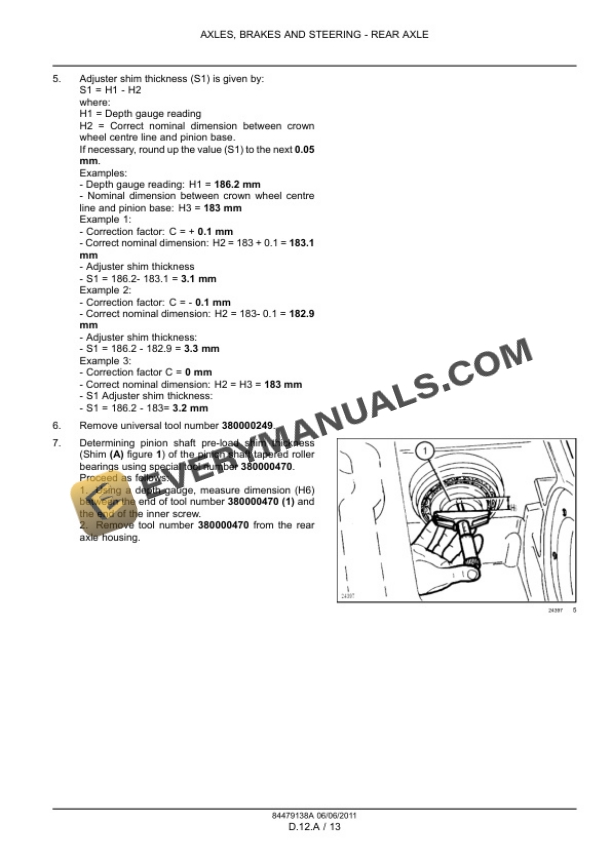 Case Puma 130, 130 CVT, 145, 145 CVT, 160, 160 CVT Tier 4 Tractor Service Manual 84479138A-5