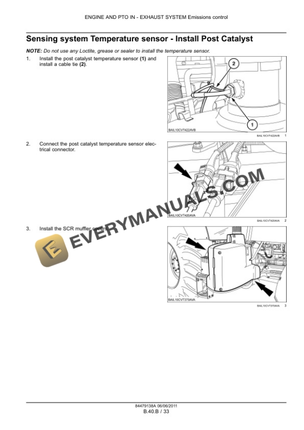 Case Puma 130, 130 CVT, 145, 145 CVT, 160, 160 CVT Tier 4 Tractor Service Manual 84548752-4