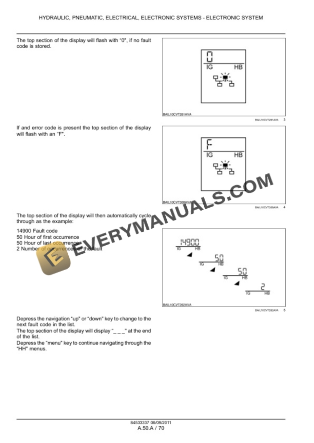 Case Puma 130, 130CVX, 145, 145CVX, 160, 160CVX Tractor Calibration Booklet 84533337-2