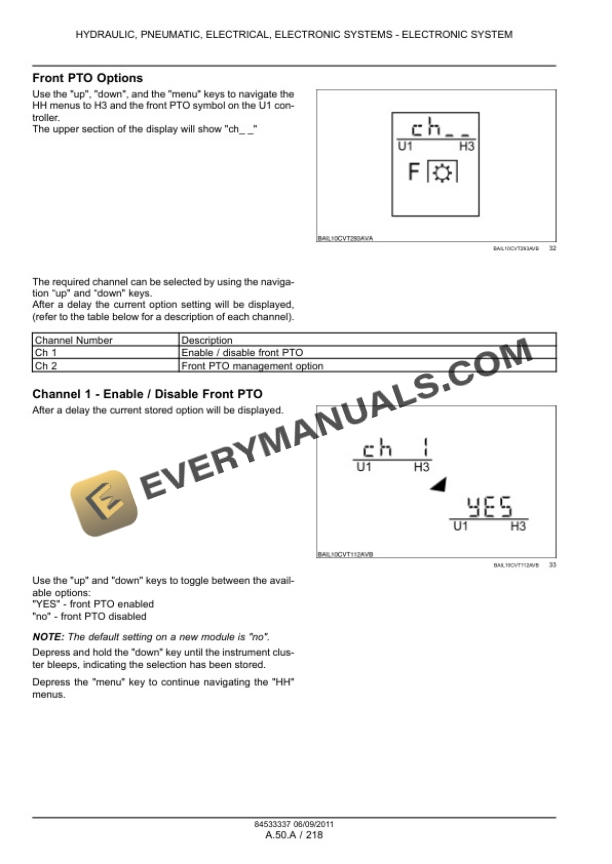 Case Puma 130, 130CVX, 145, 145CVX, 160, 160CVX Tractor Calibration Booklet 84533337-4