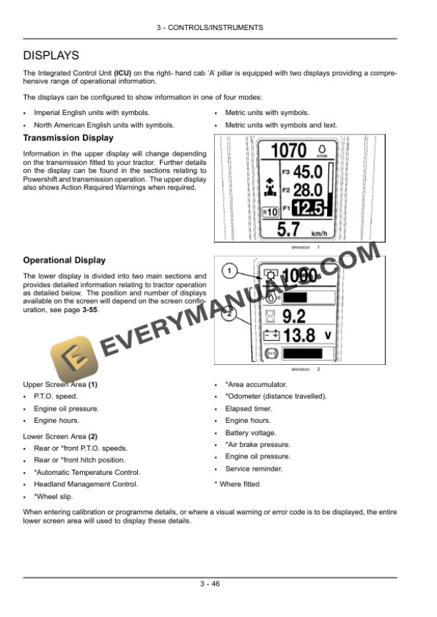 Case Puma 130, 145, 160 Tractor Operator Manual 84350849-2