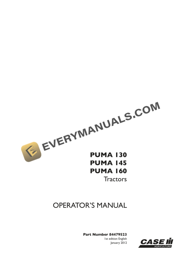 case puma 130 145 160 tractor operator manual 84479523 1