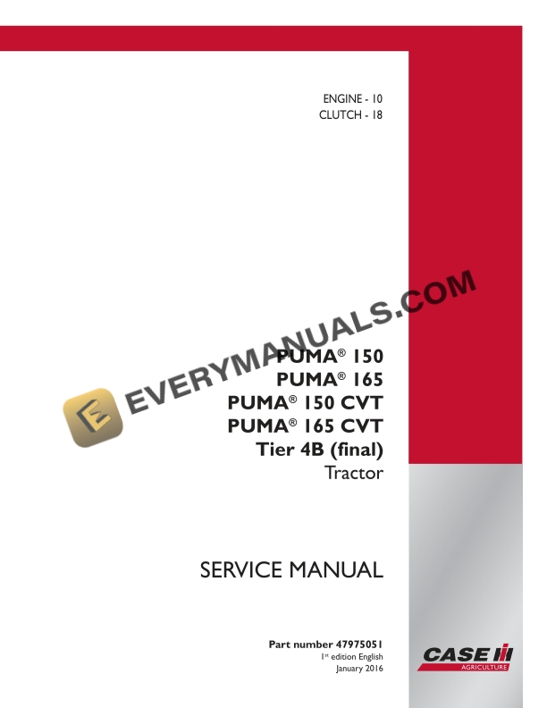 case puma 150 165 150 cvt 165 cvt tier 4b final tractor service manual 47975051 1