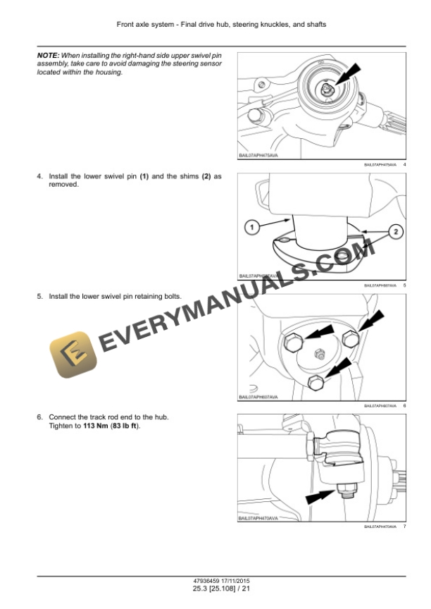 Case Puma 150, 165, 150 CVT, 165 CVT Tier 4B (Final) Tractor Service Manual 47975054 PDF 6 Case Puma 150, 165, 150 CVT, 165 CVT Tier 4B (Final) Tractor Service Manual 47975054 PDF - Image 4