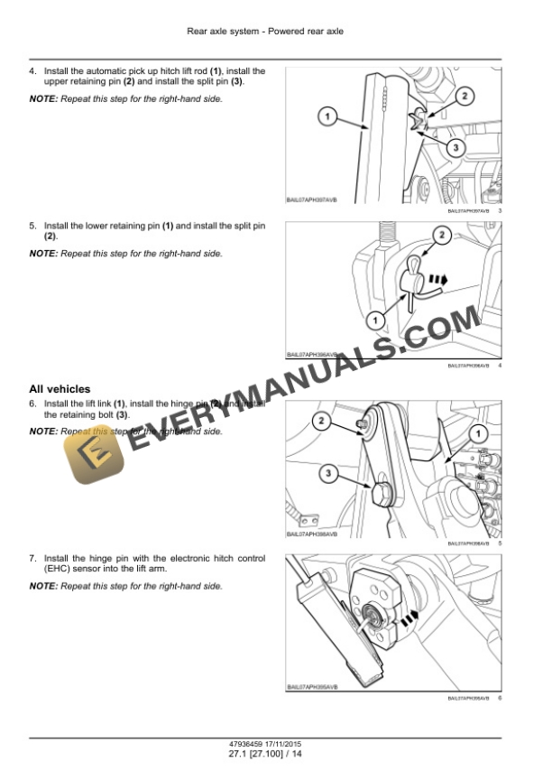 Case Puma 150, 165, 150 CVT, 165 CVT Tier 4B (Final) Tractor Service Manual 47975054 PDF 7 Case Puma 150, 165, 150 CVT, 165 CVT Tier 4B (Final) Tractor Service Manual 47975054 PDF - Image 5