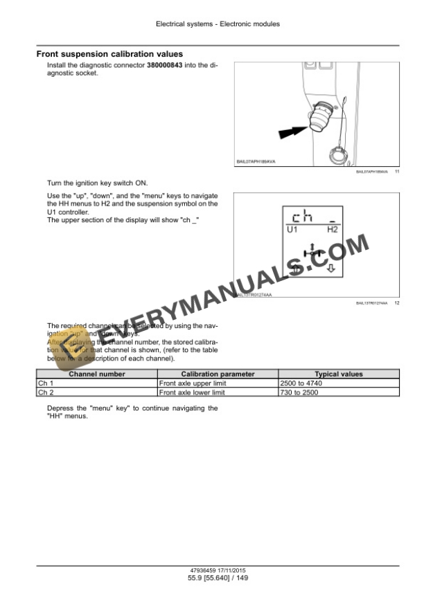 Case Puma 150, 165, 150 CVT, 165 CVT Tier 4B (Final) Tractor Service Manual 47975061-3
