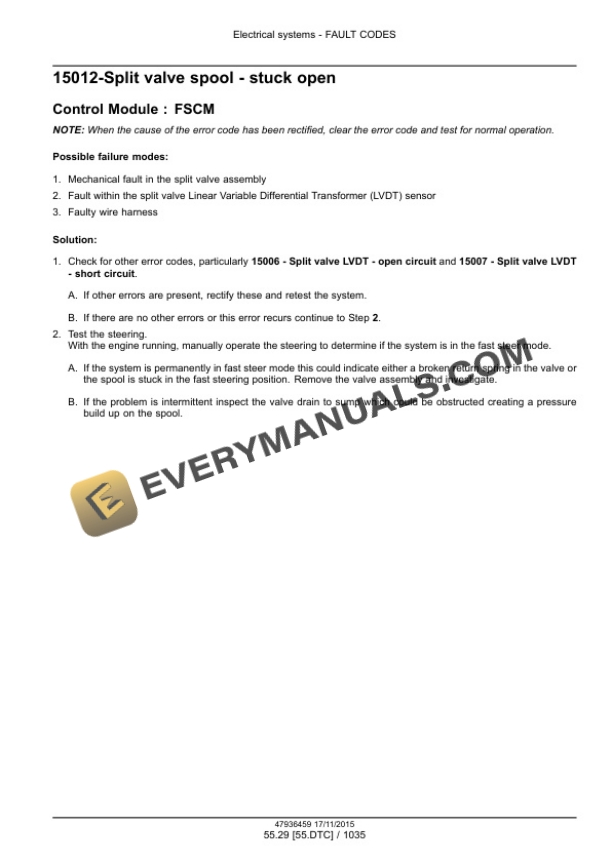 Case Puma 150, 165, 150 CVT, 165 CVT Tier 4B (Final) Tractor Service Manual 47975065-5