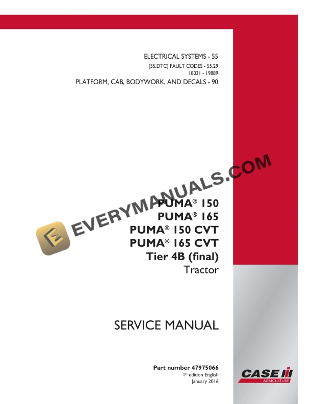 case puma 150 165 150 cvt 165 cvt tier 4b final tractor service manual 47975066 1