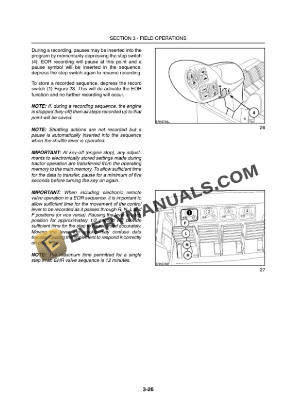 Case Puma 165, 180, 195, 210, 225 Tractor Operator Manual 84256980-3