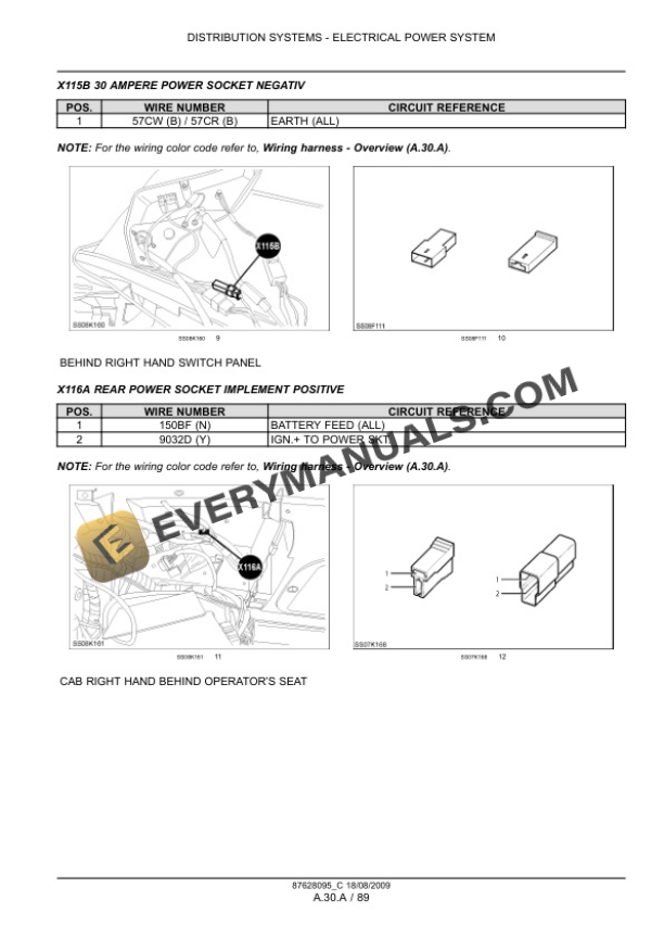 Case Puma 165, 180, 195, 210 Tractor with, without Multicontroller Service Manual 84407394-2