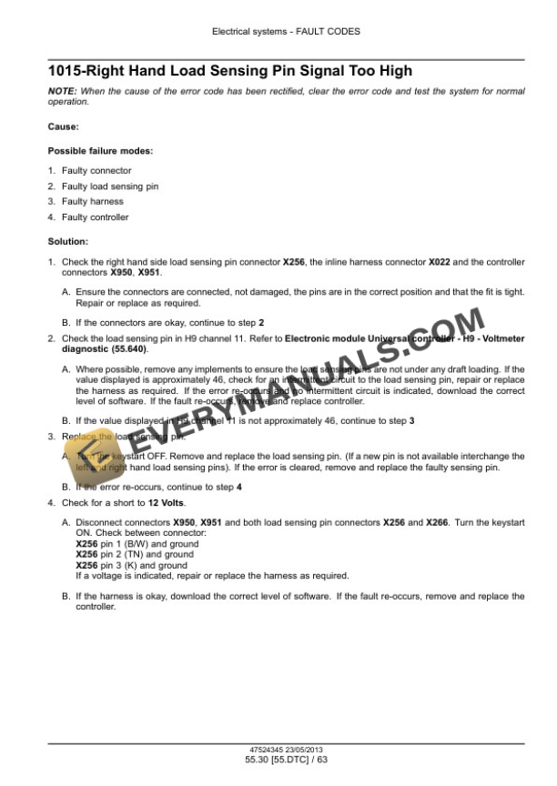 Case Puma 170, 170 CVT, 185, 185 CVT, 200, 200 CVT, 215, 215 CVT, 230 CVT Tractor Service Manual 47567553-2