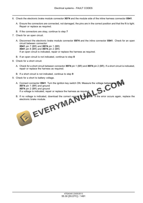 Case Puma 170, 170 CVT, 185, 185 CVT, 200, 200 CVT, 215, 215 CVT, 230 CVT Tractor Service Manual 47567557-5