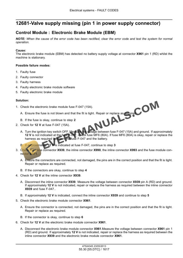 Case Puma 170, 170 CVT, 185, 185 CVT, 200, 200 CVT, 215, 215 CVT, 230 CVT Tractor Service Manual 47567558-2