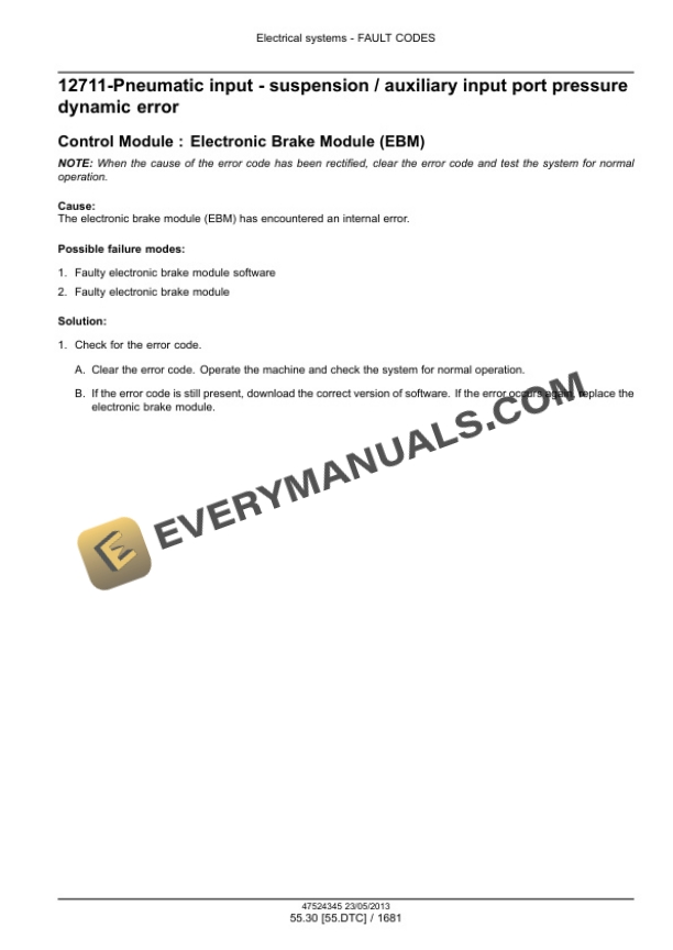 Case Puma 170, 170 CVT, 185, 185 CVT, 200, 200 CVT, 215, 215 CVT, 230 CVT Tractor Service Manual 47567558-3