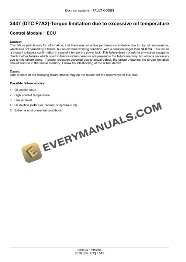 Case Puma 185, 200, 220, 185 CVT, 200 CVT, 220 CVT, 240 CVT Tier 4B (Final) Tractor Service Manual 47985241-2