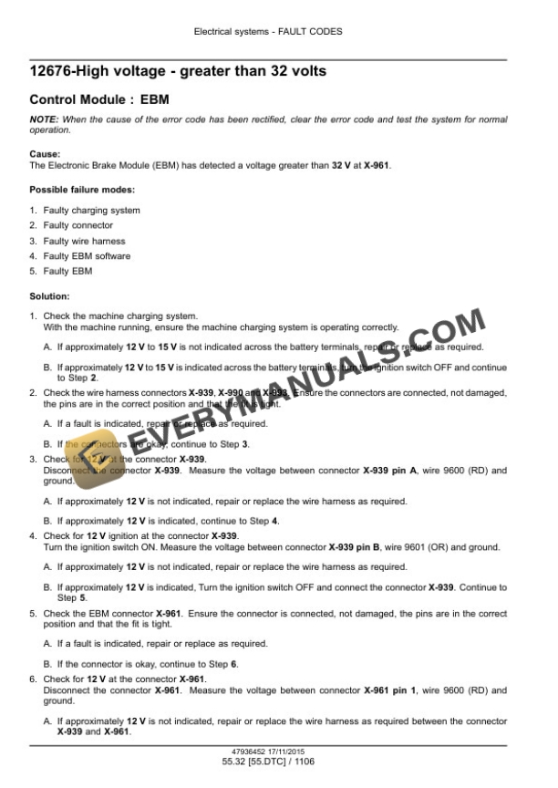 Case Puma 185, 200, 220, 185 CVT, 200 CVT, 220 CVT, 240 CVT Tier 4B (Final) Tractor Service Manual 47985242-4