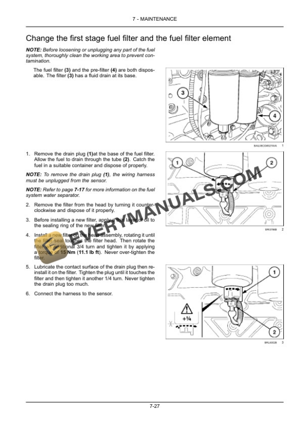 Case Puma 205, 225 Tractor Operator Manual 84417616-5