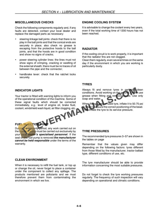 Case Quantum 65C, 75C, 85C, 95C Tractor Operator Manual 84576257-4
